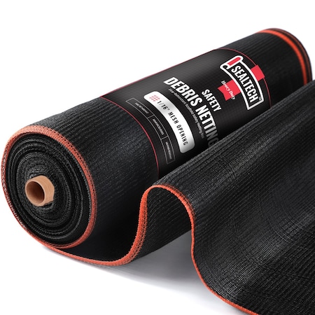 Sealtech 4ft x 150ft. Heavy Duty Safety Debris Netting Rolls - Fire Retardant, 1/4in Mesh Roll ST-501-4X150