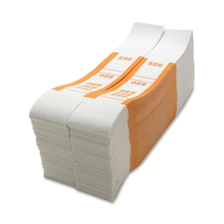 Sparco Strap, Currency, $50, Orange, PK1000 SPRBS50WK