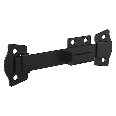 National Hardware Rustic Modern Gate Latch, 7-13/32 in L, 1-1/32 in W, Steel, Black N166-028