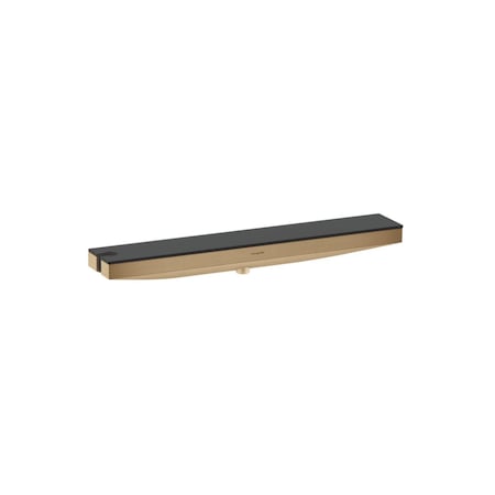 Hansgrohe Rainfinity Wall Outlet 500 with Handshower Holder and Shelf in Brushed Bronze 26843141