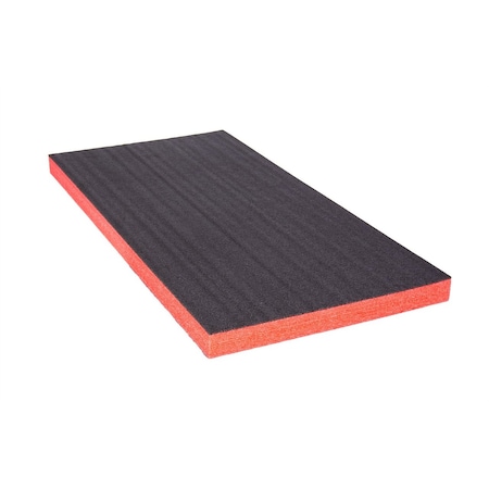 5S Supplies ECONO FOAM Black&Red 24in x 48in Layered Foam for Kaizen Projects-57MM ECONO-2X4-BLACK/RED-57MM