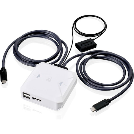 Iogear 2-Port 4K USB-C KVM Switch with DisplayPort output GCS72CC
