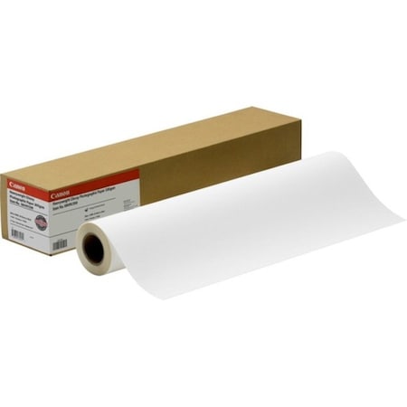 Canon Glossy Photographic Paper Roll, 3 in. Core, 10 mil, 36 in. x 100 ft, Glossy White 2047V141