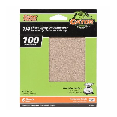Gator Finishing 6Pk 4X5 Sandpaper Asstd 5036