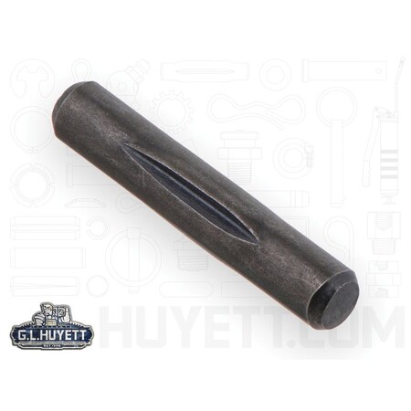 Huyett Type E Grooved Pin, Alloy Steel, 0.094 in Dia x 0.092 in Small End Dia x 0.750 in Length GPA-0093-0750-E
