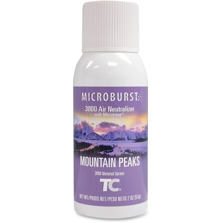 Microburst 2 oz Mountain Peaks Refil Air Spray, 12PK RCP4012571