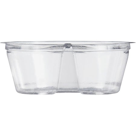 Dart Clear PET Cups with Single Compartment Insert, 12 oz, Clear, PK500 PF35C1CP