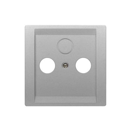Siemens DELTA style, platinum metallic Antenna cover plate, 68x 68 mm for RF/TV/SAT 5TG1338-1