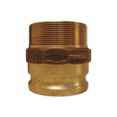 Dixon Valve Andrews/Boss-Lock Type F Cam and Groove Adapters, 2 in x 2 in NPT Male, Aluminum 238-200-F-AL