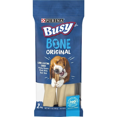 Purina Busy Bone Small & Medium Dog Meat Flavor Dental Dog Treat, 2PK 381416