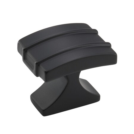 Amerock Davenport 1-1/4 in 32 mm Length Matte Black Cabinet Knob BP36601MB