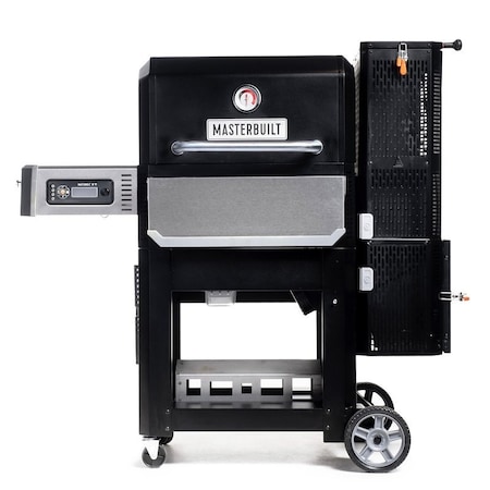 Masterbuilt Gravity Series 800 Series Griddle Grill and Smoker, Charcoal, 1-Burner, Steel, Black MB20040221