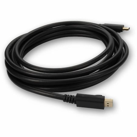 Add-On 15FT DISPLAYPORT 1.4 MALE TO DISPLAYPORT 1.4 MALE BLACK CABLE FOR RESOLUTI DP2DP14MM8K15