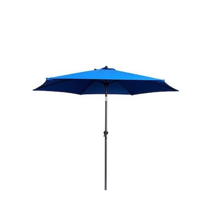 Living Accents 9 ft. Tiltable Royal Blue Market Umbrella YQ101BK-BL