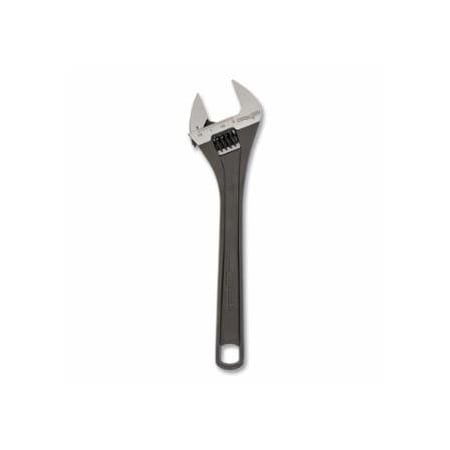 Channellock Adjustable Wrench, 12 in L, 1-1/2 in Opening, Black Phosphate 140-812NW-BULK