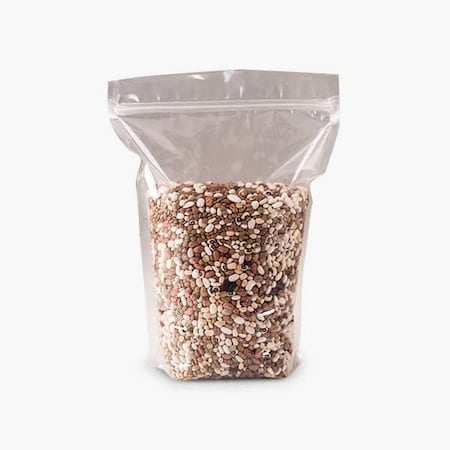 Nashville Wraps Clear Stand Up Zipper Top Bags, 9x11.75x4.5, 3.5 mil, 50PK SUZP1013