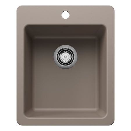 Blanco Bar Sink, 1 bowl, Silgranit, 20.50 in W x 16.75 in L x 8.39 in H 443238