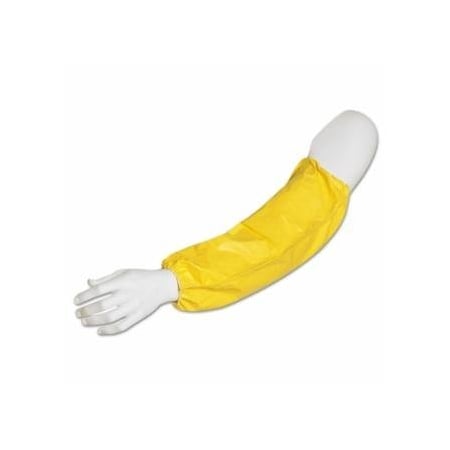 Dupont Tychem 2000 Sleeve, 18-3/4 in L, Elastic Bicep/Wrist Closures, Universal, Yellow, 200PK 251-QC500B