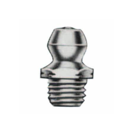 Alemite Non-Corrosive Fittings, Straight, 17/32 in L, Male/Male, 1/4 in (SAE), 50PK 025-LAGN-1966-S