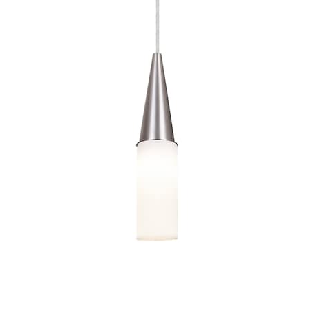 Besa Lighting Besa Metro 12 Pendant, Opal Matte, Satin Nickel Finish, 1x 60W MAX E26 Base 1JT-METRO12-SN