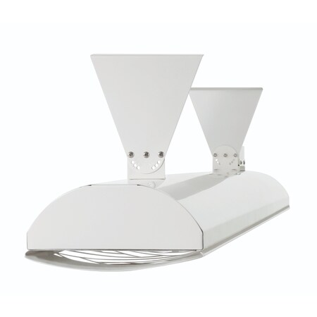 Eurofase SS 39in Dual Element 4000W 480V Heater, White, Standard Decor Plate EF40480W