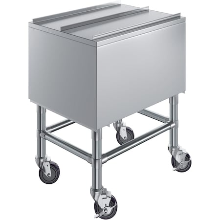 Amgood 18 in. x 24 in. Mobile Ice Bin with Sliding Lid ICE BIN MIB-182412-Z
