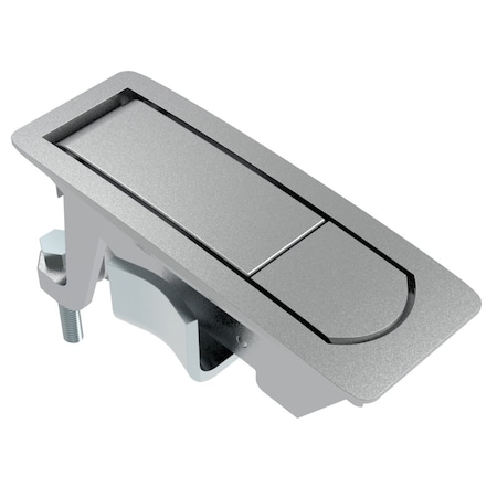 Southco Compression Latch, No Restriction, Flush Trigger, Not sealed, Zinc Alloy, Chrome Plated, Textured C2-33-31