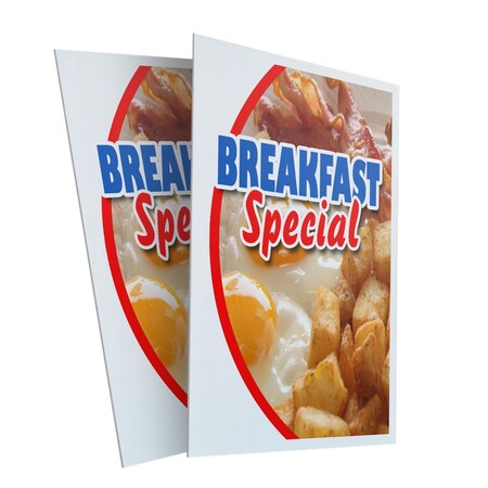 Signmission Breakfast Special, Plastic Signs Only 24 Inch x 36 Inch, Corrugated Plastic, 2PK CSB-2436-2PACK-Breakfast Special