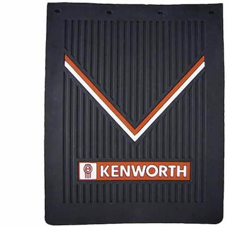 Ilc Replacement For Kenworth K100C Year 1981 24X30In Black Rubber Kenworth Logo Mud Flap Rear WZ-EQXJ-5