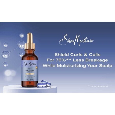 Shea Moisture Anti Hair Fall Scalp and Hair Oil, 2 Fluid Ounce, 12PK 64318541