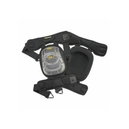 Clc Custom Leather Craft Gel-Tek Stabili-Cap Articulated Kneepads, Articulating Straps, Black 201-378