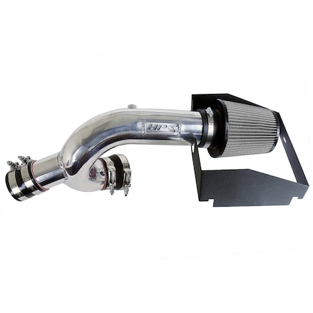 Hps Performance Air Intake Kit with Heat Shield, Polished,  827-634P