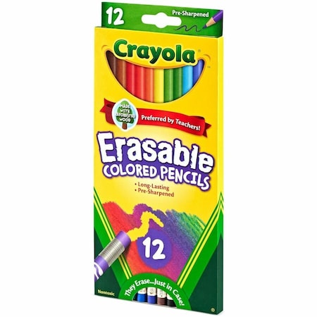 Crayola Pencil, Assorted, Round, PK12 CYO684412