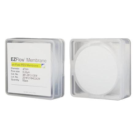 Foxx Life Sciences EZFlow PES Membrane Filters, 0.22 um, 25 mm Diameter Filter Discs, Non-Sterile 50PK 361-2212-OEM