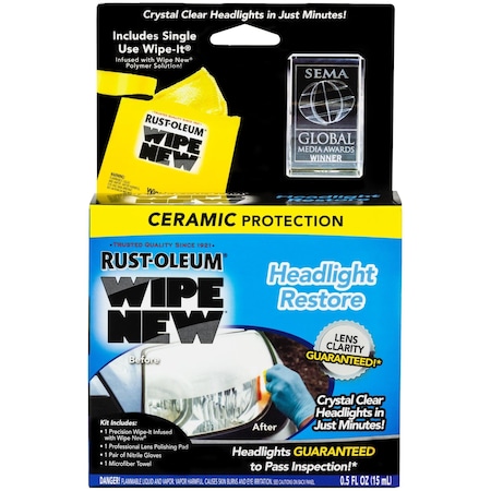 Rust-Oleum Headlight Restore Kit, 0.50 Oz HDLCAL