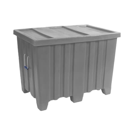 Myton Industries Bulk Ship Container, 16.5 cubic ft., 650lbs capacity, GRY MTR-2 GRAY