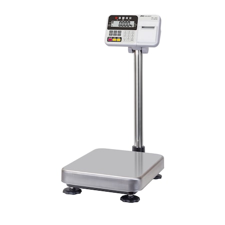 A&D Platform Scale, 150lb x 0.01lb with MEDIUM Platform and printer HW-60KCP