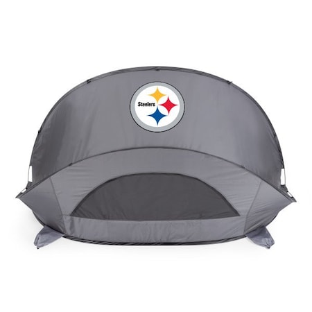 Picnic Time Family Of Brands Pittsburgh Steelers - Manta Portable Beach Tent, (Gray) 113-00-105-254-2