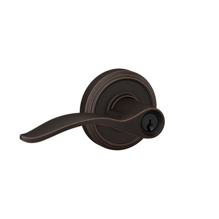 Schlage Residential Schlage Custom Pennant Lever with Indy Rose Keyed Entry Lock C Keyway with 16211 Latch and F51APEN716IND