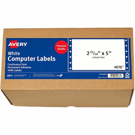 Avery reg Address Label, White AVE4076