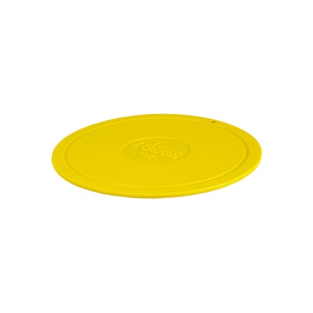 Lodge 7.25 Inch Deluxe Round Sunflower Yellow Silicone Trivet, 12PK AS7DT22
