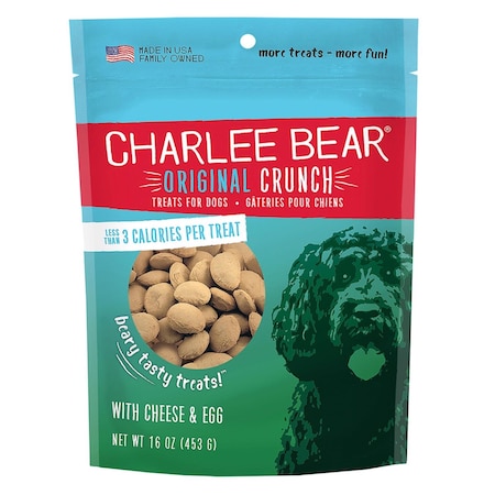 Charlee Bear Original Crunch Cheese and Egg Biscuit For Dogs 16 oz 107467