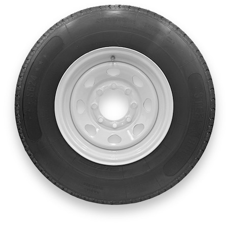 Steelbull - Steel Master ST235/80R16 10 Ply 8 On 6.5 Bolt, White Wheel Assemblies 599336SB