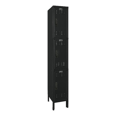 Hallowell Locker, 12 in W, 18 in D, 24 in H UEL1288-3A-ME