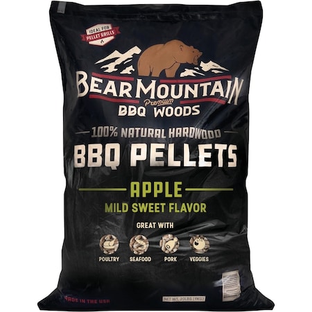 Bear Mountain Bbq Premium Woods 20 Lb. Apple Wood Pellet FK12