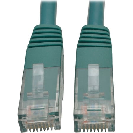 Eaton Tripp Lite Series Cat6 Gigabit Molded UTP Ethernet Cable RJ45 M/M, PoE, Green, 5 ft. 1.52 m N200-005-GN