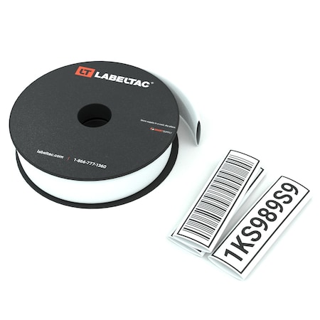 Labeltac LabelTac Heat Shrink Tube, 3:1 I.D. Shrink Ratio, White, 25 ft LTJ02SHK