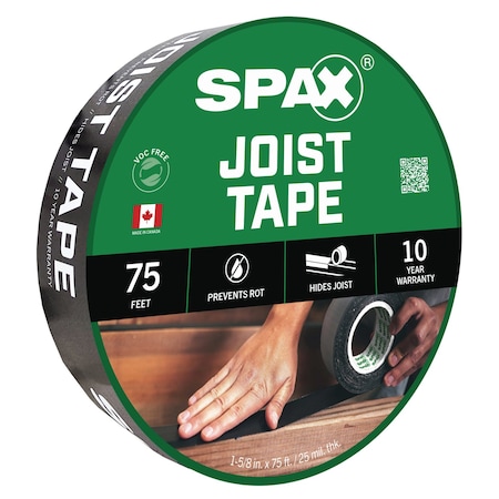 Spax 1 5/8 in x 75 ft Waterproof Flashing Tape for Beams Joist Ledger Wood Deck Window Tape 5100007193071