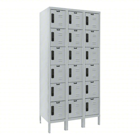 Hallowell Locker, 12 in W, 15 in D, 12 in H UEL3258-6A-PL