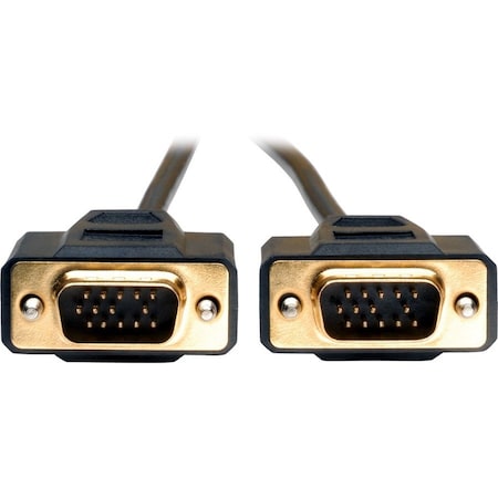 Tripp Lite 15FT VGA MONITOR GOLD CABLE MOLDED SHIELDED HD15 M/M 15FT P512-015